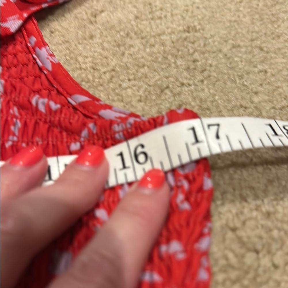 Parker Scarlet Floral Dress with Ruffles​​​ - Picture 6 of 8
